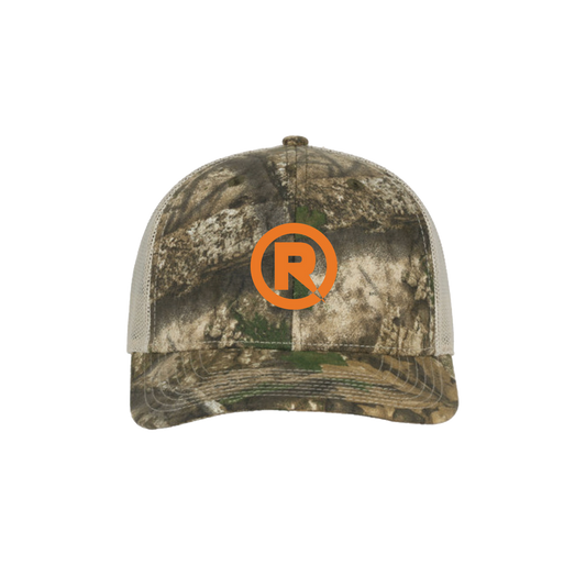 R Logo Camo Trucker Hat